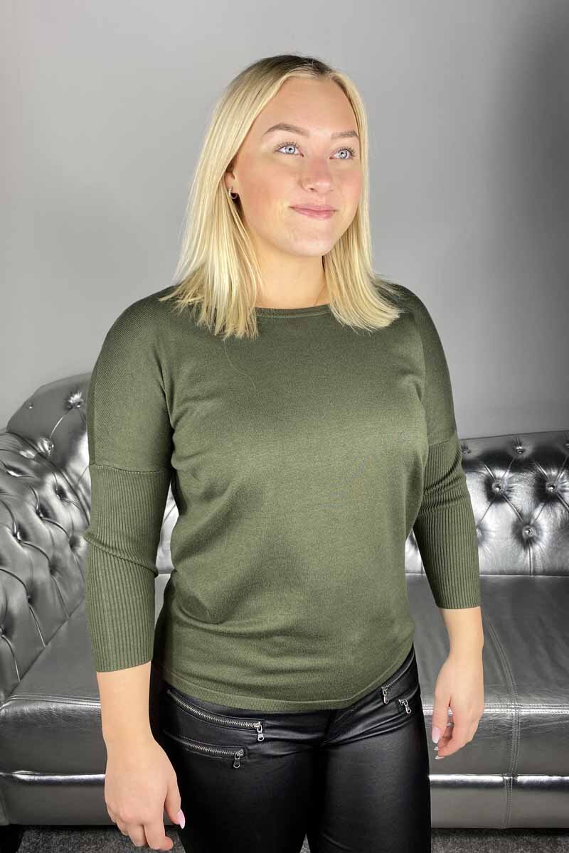 Jone PU Tröja Dam Olive Night Freequent