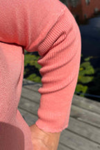 Jone Scallop V-Ringad Tröja Dam Burnt Coral Freequent