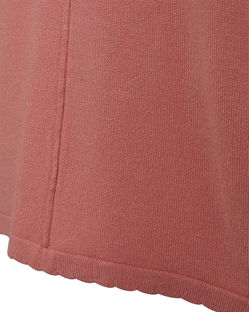 Jone Scallop V-Ringad Tröja Dam Burnt Coral Freequent
