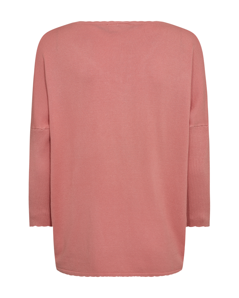 Jone Scallop V-Ringad Tröja Dam Burnt Coral Freequent