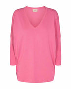 Jone V-Ringad Tröja Dam Aurora Pink - Freequent