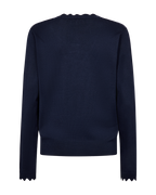 Katie Scallop Pullover Women Navy Blazer Freequent