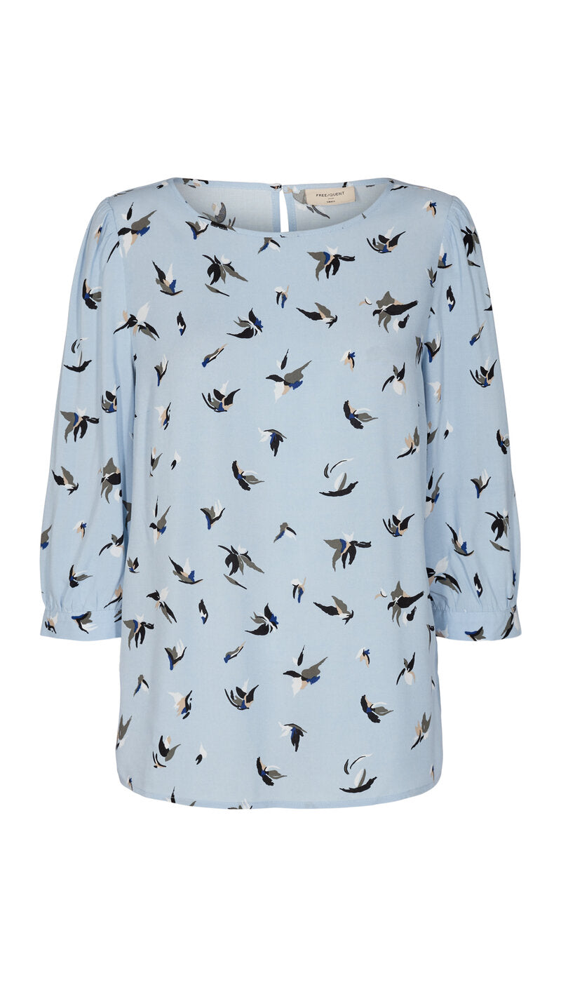Linn Blouse Women Chambray Blue - Freequent