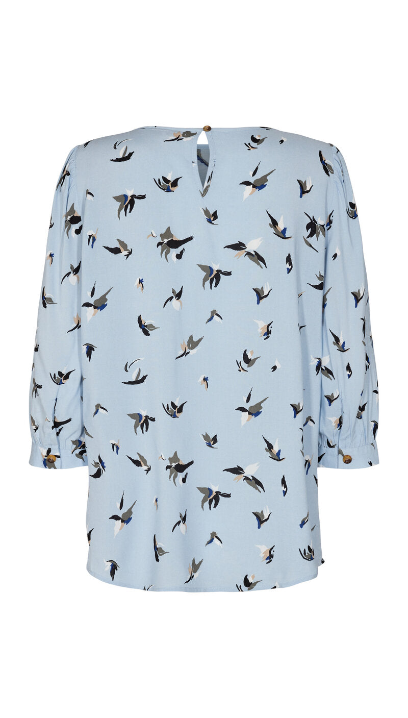 Linn Blouse Women Chambray Blue - Freequent