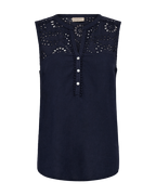 Louis Sleeveless Blouse Women Navy Blazer Freequent