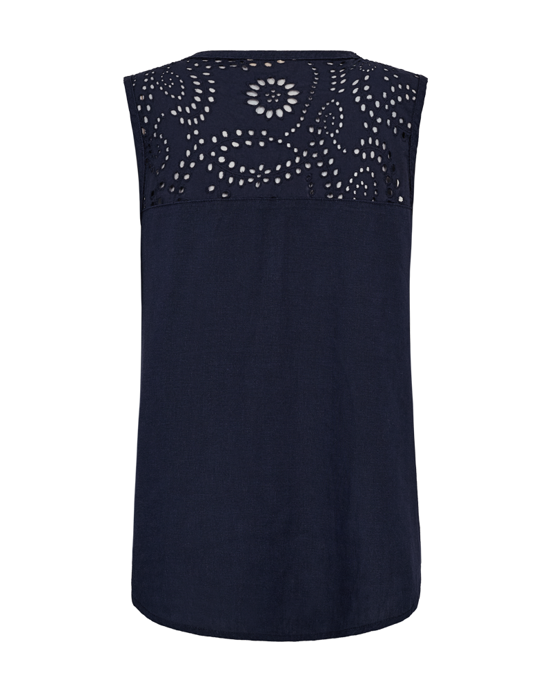Louis Sleeveless Blouse Women Navy Blazer Freequent