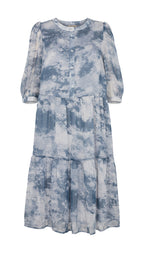 Marble Klänning Dam Chambray Blue Mix Freequent