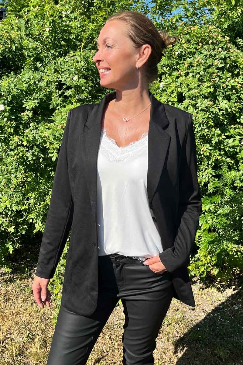 Nanni Long Blazer Two Buttons Women Black Freequent