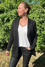 Nanni Long Blazer Two Buttons Women Black Freequent
