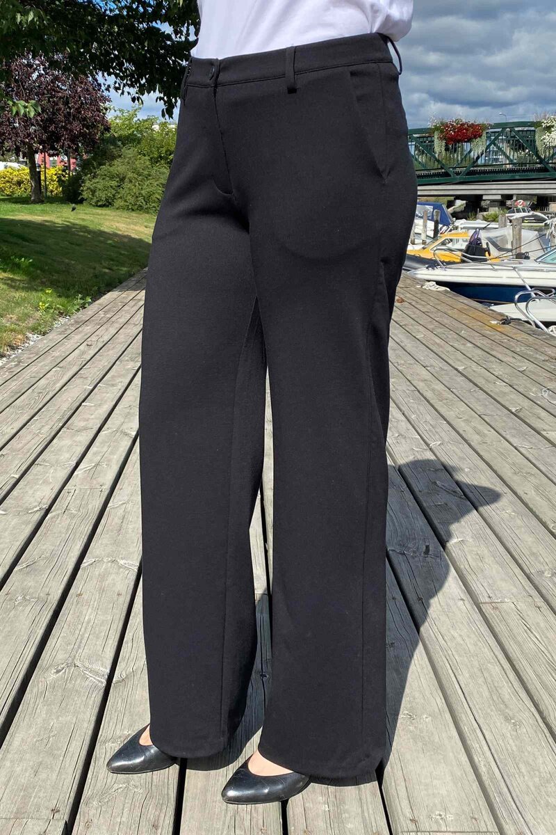 Nanni Wide Pant Dam Black  Freequent