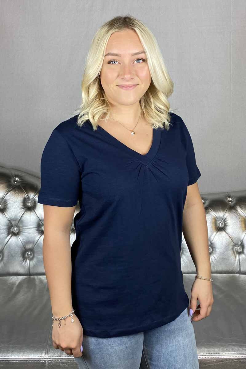 Sabina Twist Top Women Navy - Freequent