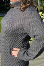 Saturn Knitted Dress Women Dark Grey Mel Freequent