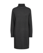 Saturn Knitted Dress Women Dark Grey Mel Freequent