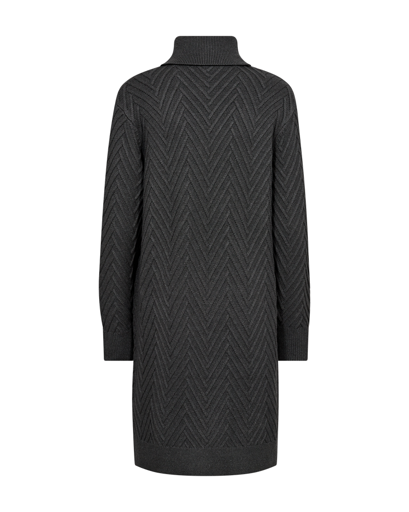 Saturn Knitted Dress Women Dark Grey Mel Freequent