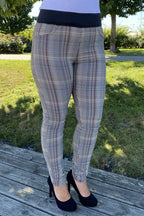 Shanell Stretch Trousers Women Silver Mink Black Freequent