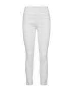 Shantal Denim Ankelbyxor Hög Midja Dam Vit Brilliant White | Smilebutiken - Freequent