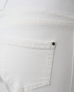 Shantal Denim Ankelbyxor Hög Midja Dam Vit Brilliant White | Smilebutiken - Freequent