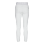 Shantal Denim Ankelbyxor Hög Midja Dam Vit Brilliant White | Smilebutiken - Freequent