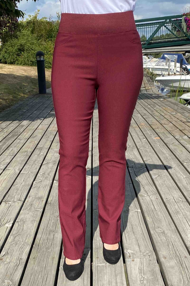Shantal Bootcut 30 Längd Power Dam Vinröda Tawny Port | Smilebutiken - Freequent