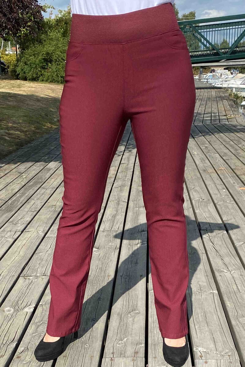 Shantal Bootcut 30 Längd Power Dam Vinröda Tawny Port | Smilebutiken - Freequent