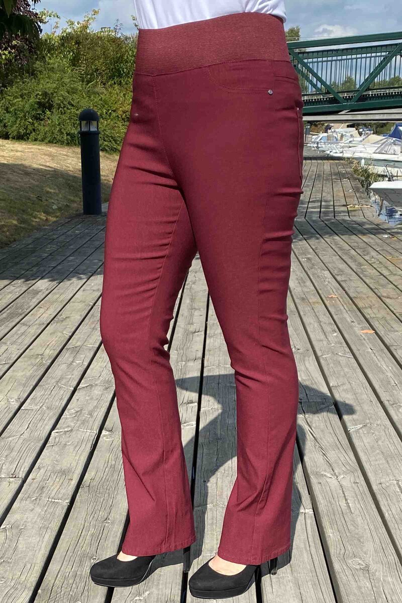 Shantal Bootcut 30 Längd Power Dam Vinröda Tawny Port | Smilebutiken - Freequent