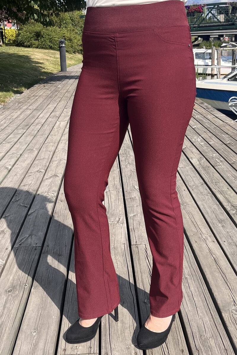 Shantal Bootcut 32 Längd Power Dam Vinröd Tawny Port | Smilebutiken - Freequent