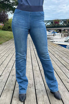 Shantal Bootcut Length 34 Denim Women Medium Blue Freequent