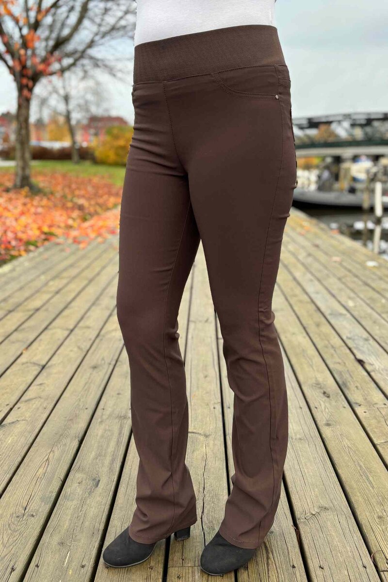 Shantal Bootcut 34 Längd Power Dam Brun Coffee Bean | Smilebutiken - Freequent