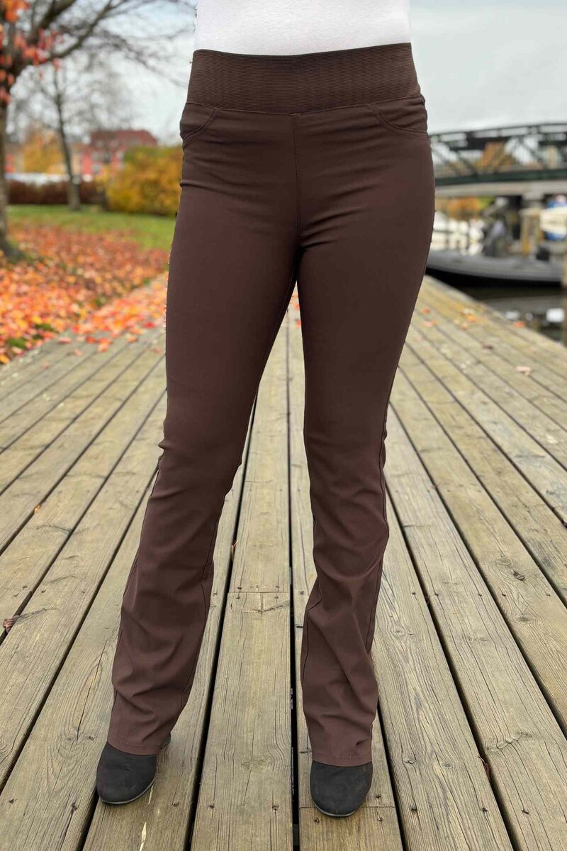 Shantal Bootcut 34 Längd Power Dam Brun Coffee Bean | Smilebutiken - Freequent
