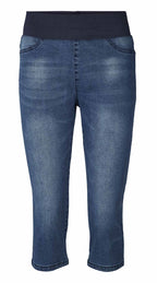 Shantal Capri Denim Dam Mellanblå Medium Blue Denim | Smilebutiken - Freequent
