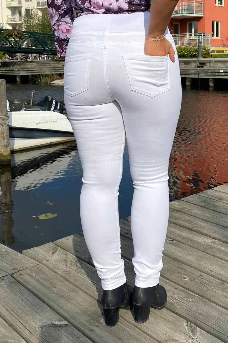 Shantal Denim Dam Vit Bright White | Smilebutiken - Freequent