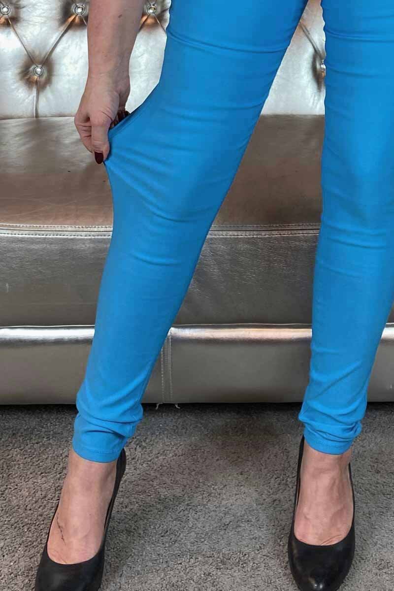 Shantal Power Trousers High Waist French Blue Women Freequent