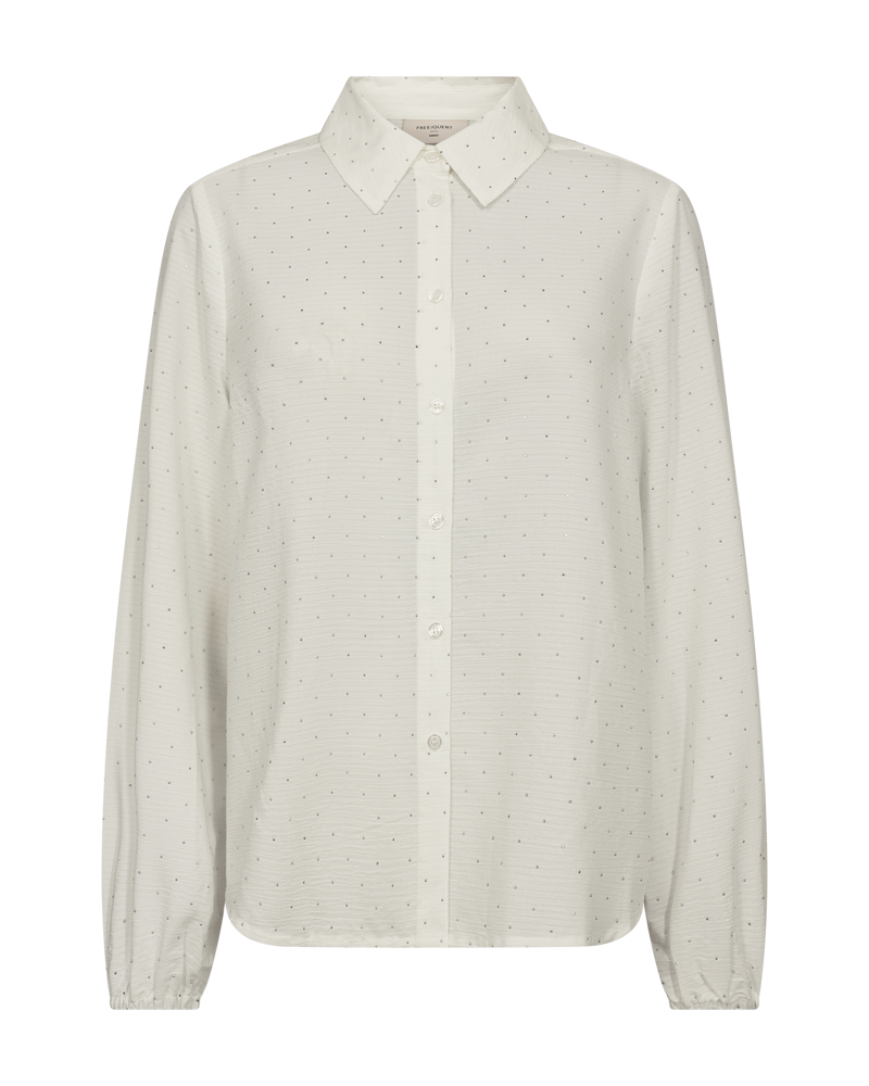 Shine Skjorta Dam Star OffWhite Melange Freequent
