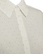 Shine Skjorta Dam Star OffWhite Melange Freequent