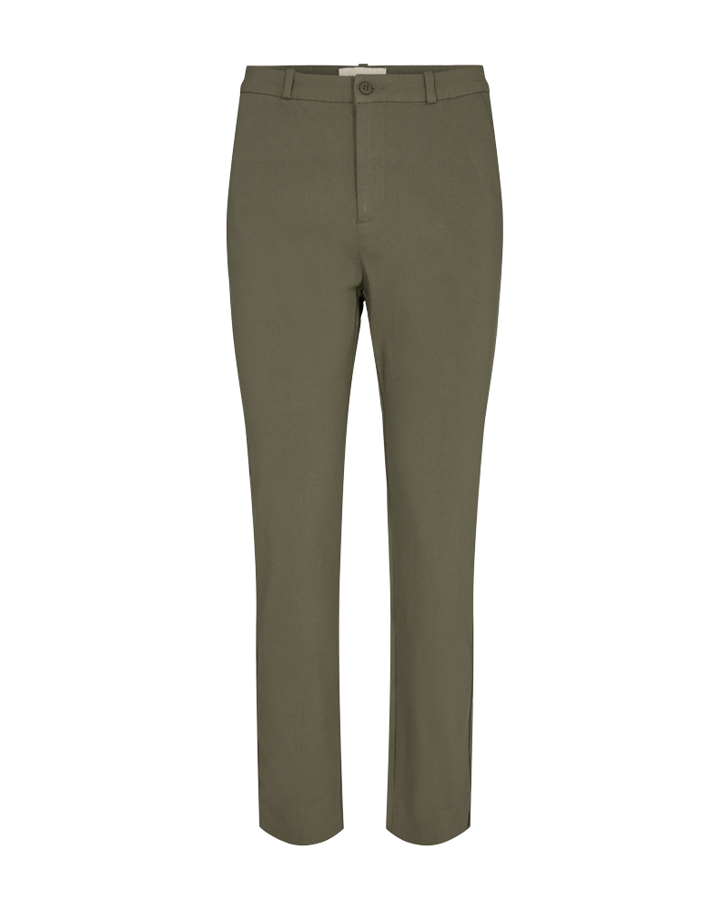 Solvej Ankle Trousers Women Olive Night Freequent
