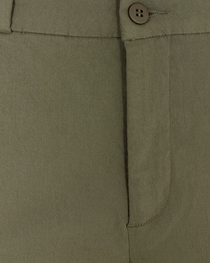 Solvej Ankle Trousers Women Olive Night Freequent