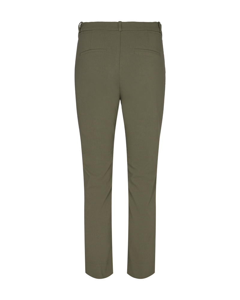 Solvej Ankle Trousers Women Olive Night Freequent