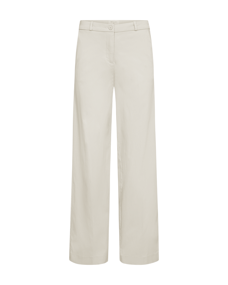 Solvej Wide Leg Trousers Women Moonbeam Freequent