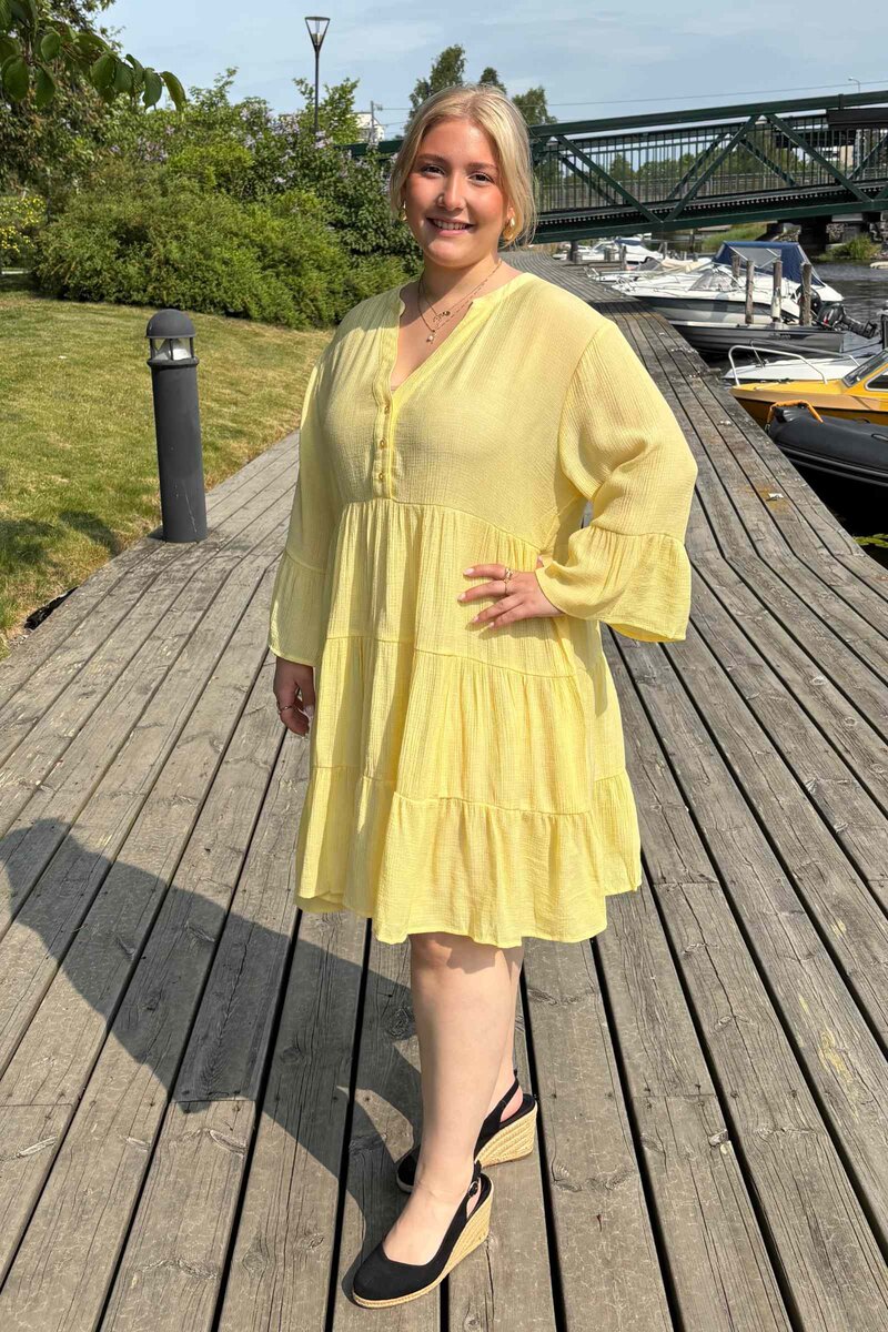 Vigge Klänning Dam Popcorn Freequent