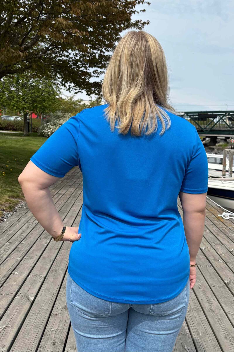 Yr T-shirt Dam Blå Skydiver | Smilebutiken - Freequent