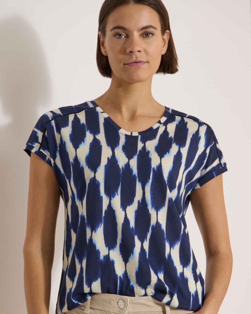 Genevieve T-shirt Dam Urban Dark Blue | Smilebutiken - Cecil