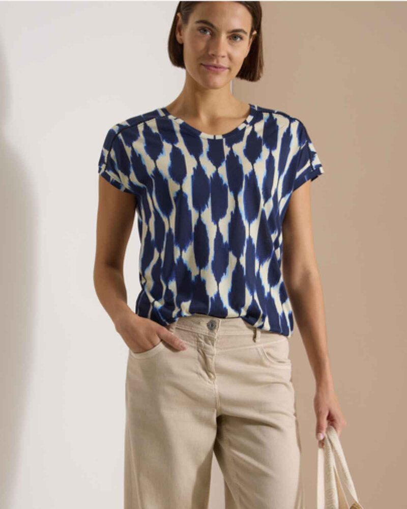 Genevieve T-shirt Dam Urban Dark Blue | Smilebutiken - Cecil