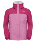 Girls Resolve Reflective Roxbury Pink Shell Jacket Kids The North Face