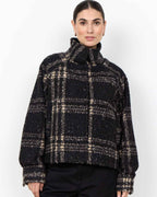 Gisa 1 Kort Jacka Dam Svart Black Combi | Smilebutiken - Soyaconcept