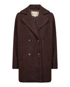 Gisa 2 Dubbelknäppt Jacka Dam Brun Chocolate Plum | Smilebutiken - Soyaconcept