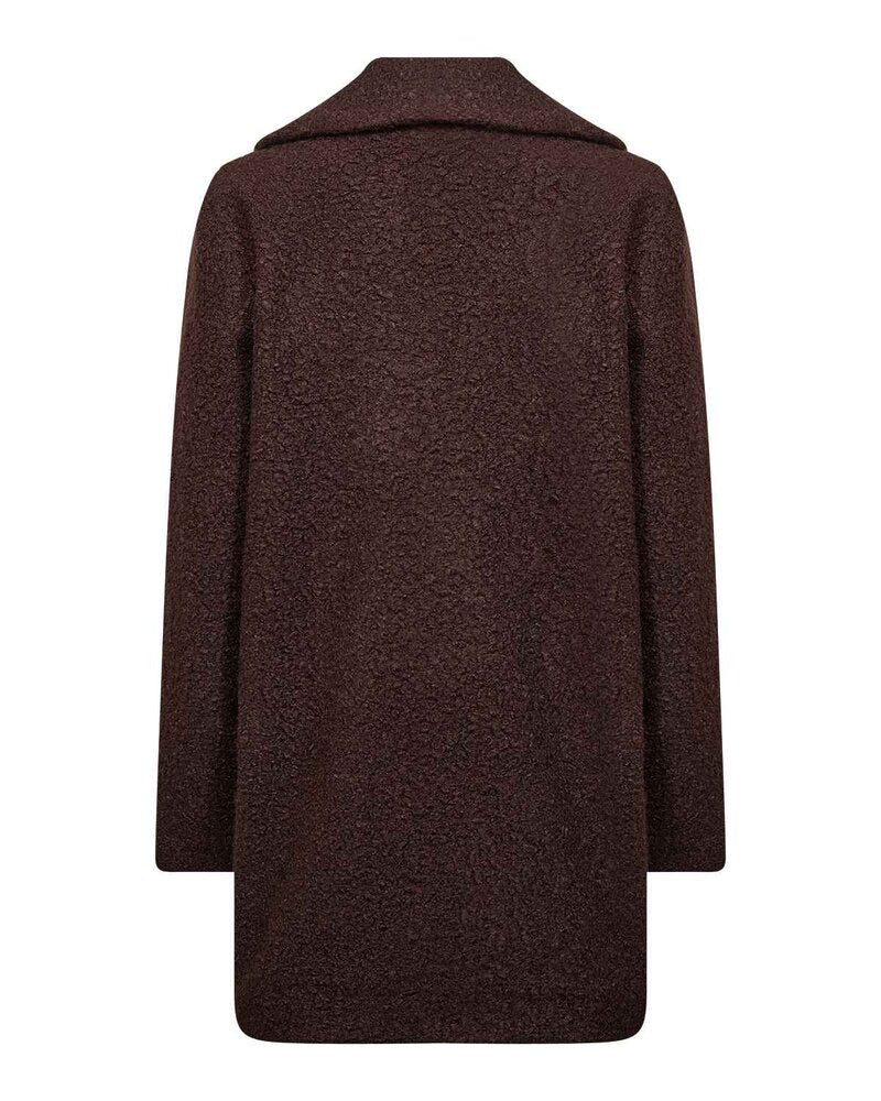 Gisa 2 Dubbelknäppt Jacka Dam Brun Chocolate Plum | Smilebutiken - Soyaconcept