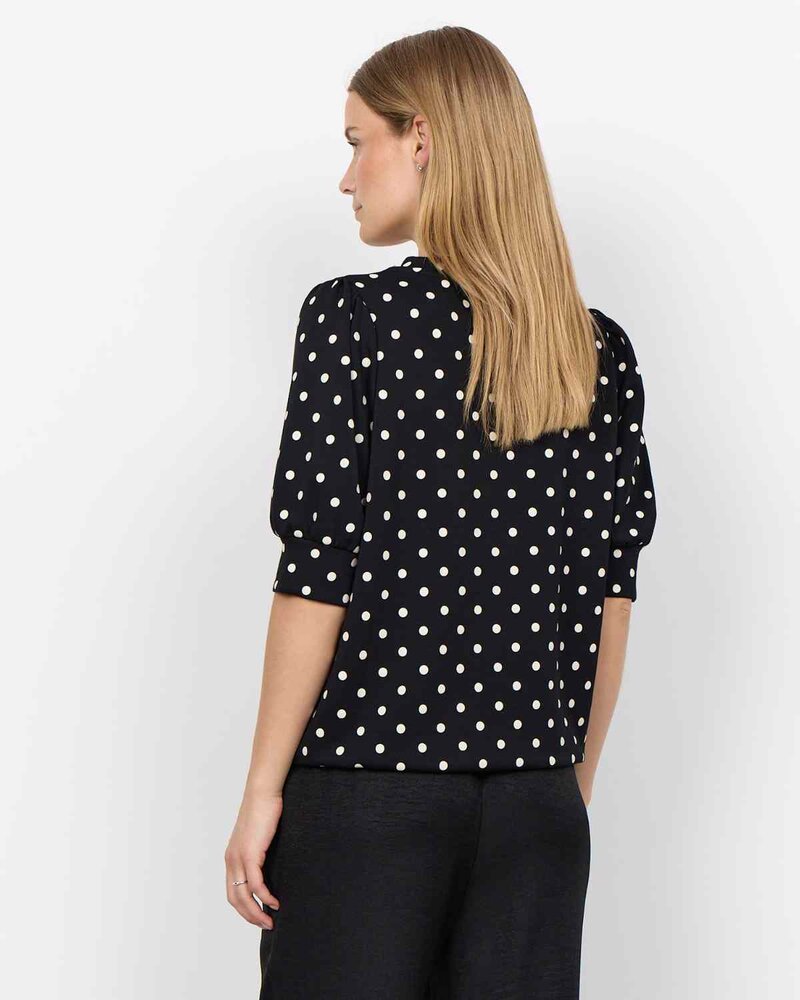 Godiva 1 Prickig Tröja Dam Black Combi | Smilebutiken - Soyaconcept