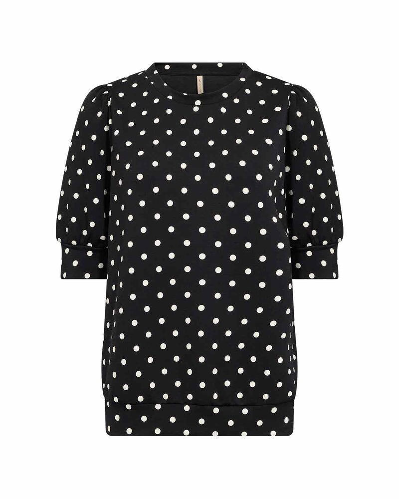 Godiva 1 Prickig Tröja Dam Black Combi | Smilebutiken - Soyaconcept