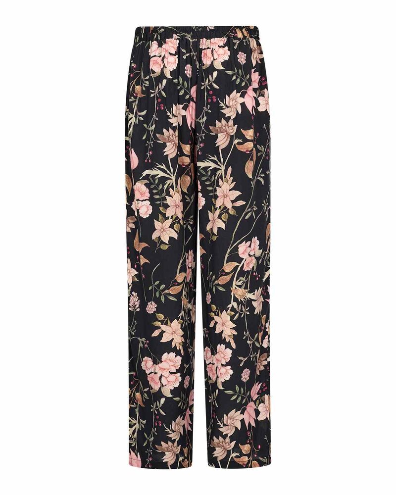 Grace 3 Floral Trousers Women Black Combi | Smilebutiken - Soyaconcept