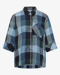 Gracie Rutig Skjorta Dam Urban Dark Blue | Smilebutiken - Cecil